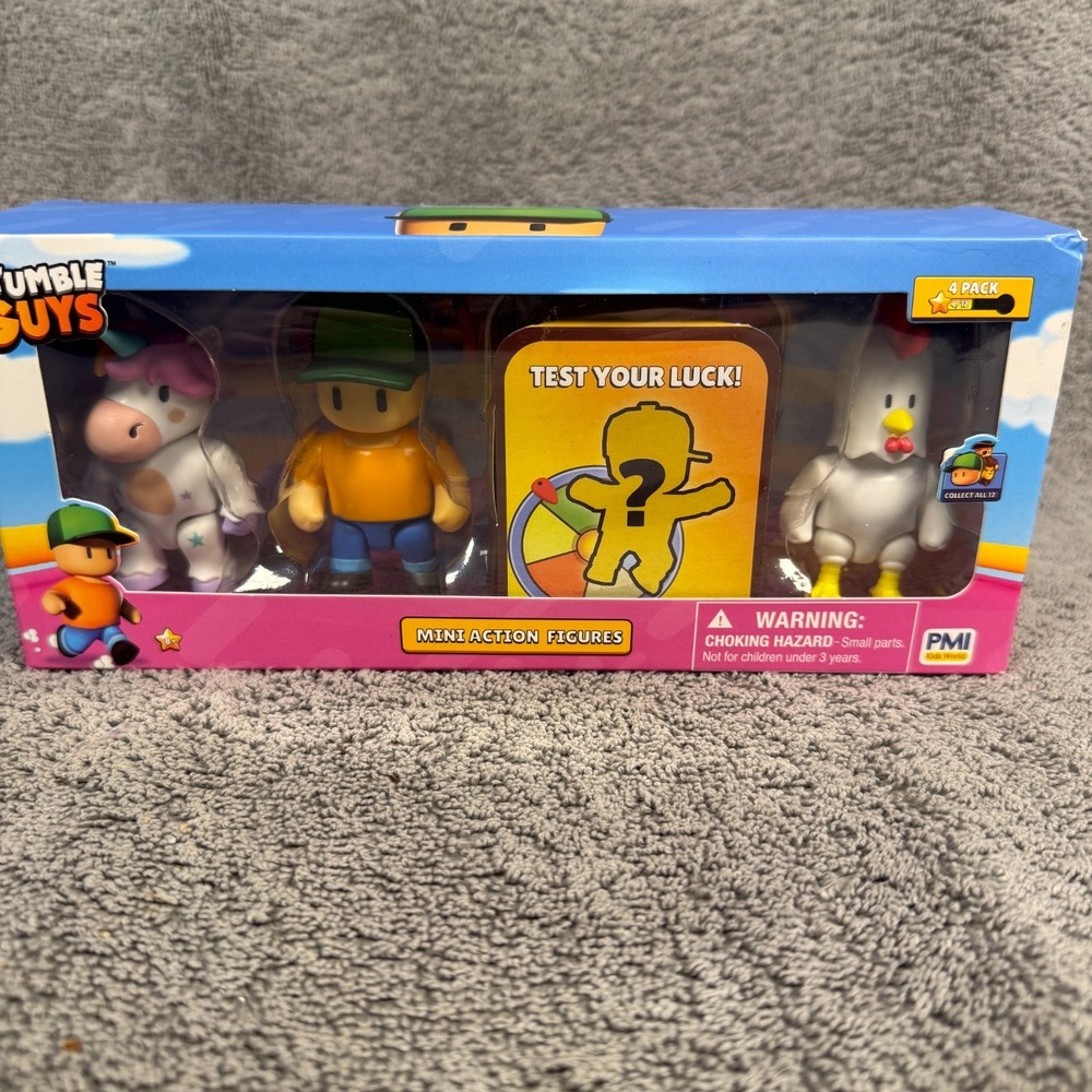 Stumble Guys Mini Action Figures 3" 4 PC Single Pack Assorted